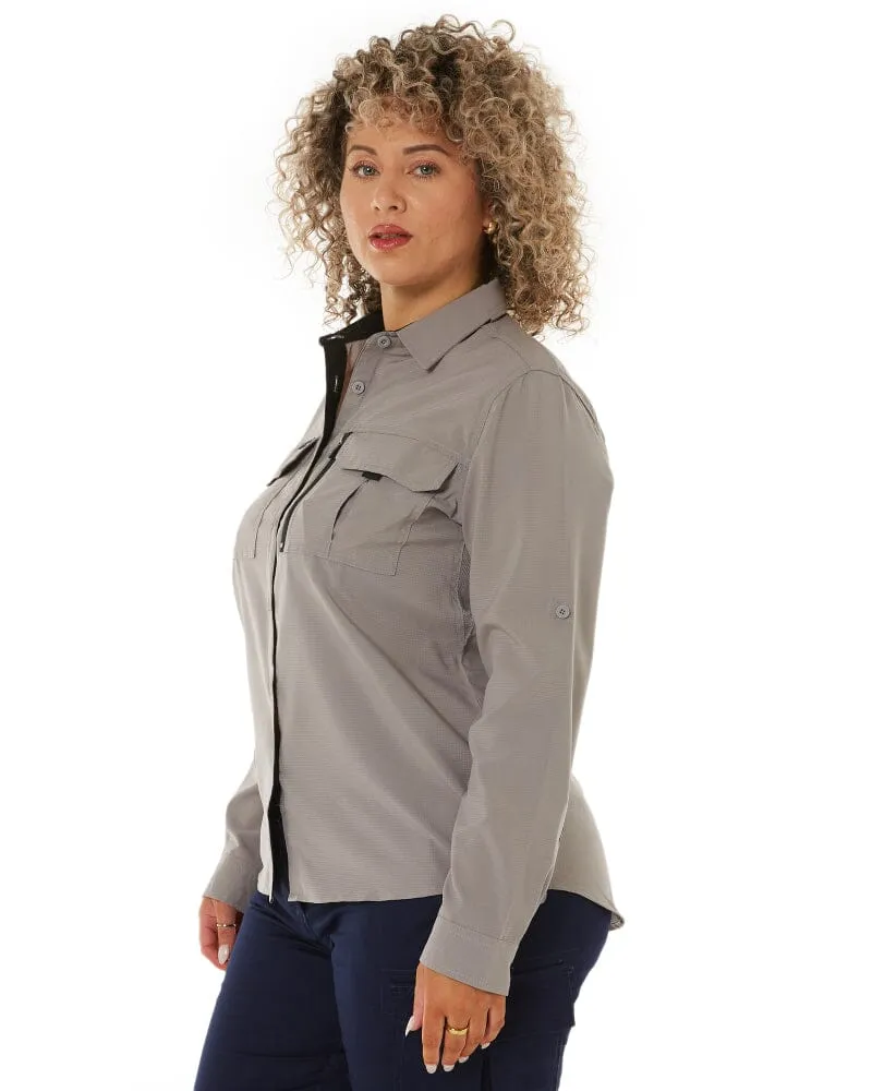 Womens Outdoor Long Sleeve Shirt - Stone