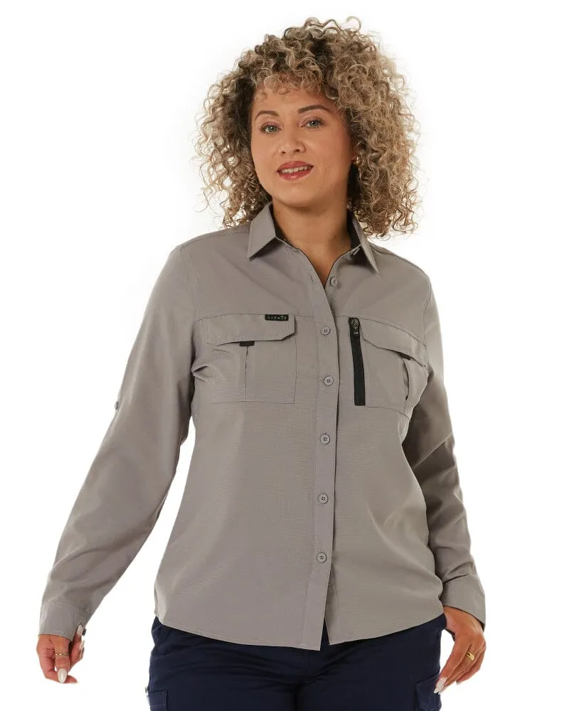 Womens Outdoor Long Sleeve Shirt - Stone